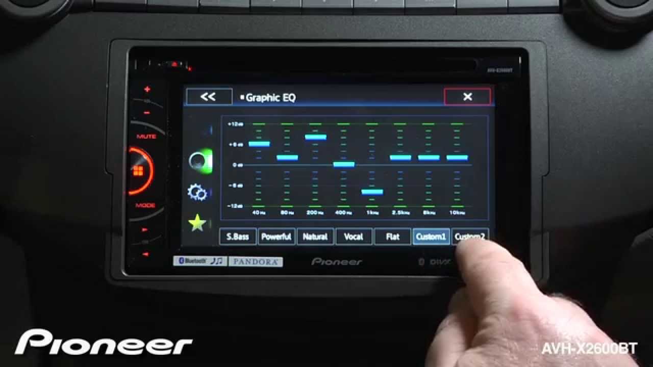 Настрой магнитолу. X2600bt Pioneer. Pioneer MVH x2600. Магнитола Pioneer AVH-x2600bt mpl020a. Настроит эквалайзер Пионер AVH-x8500bt.