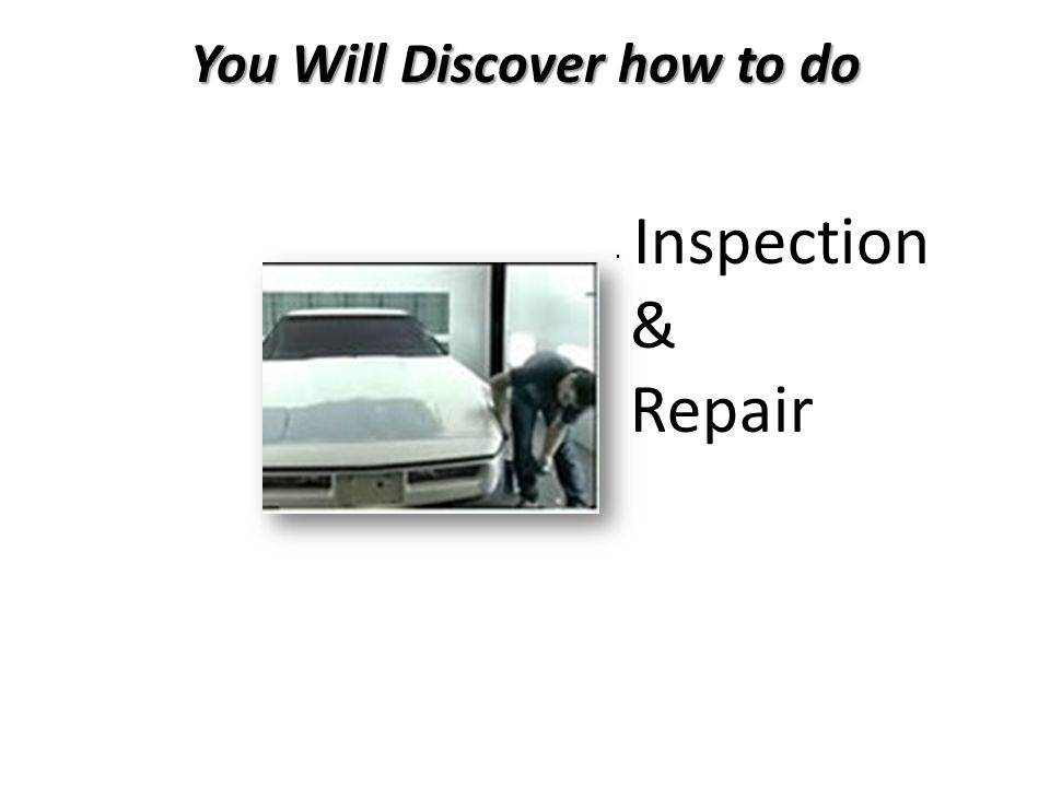 You Will Learn Expert Spray Painting And Body Work Repair In 2 Hours In a Step- By-Step Process.