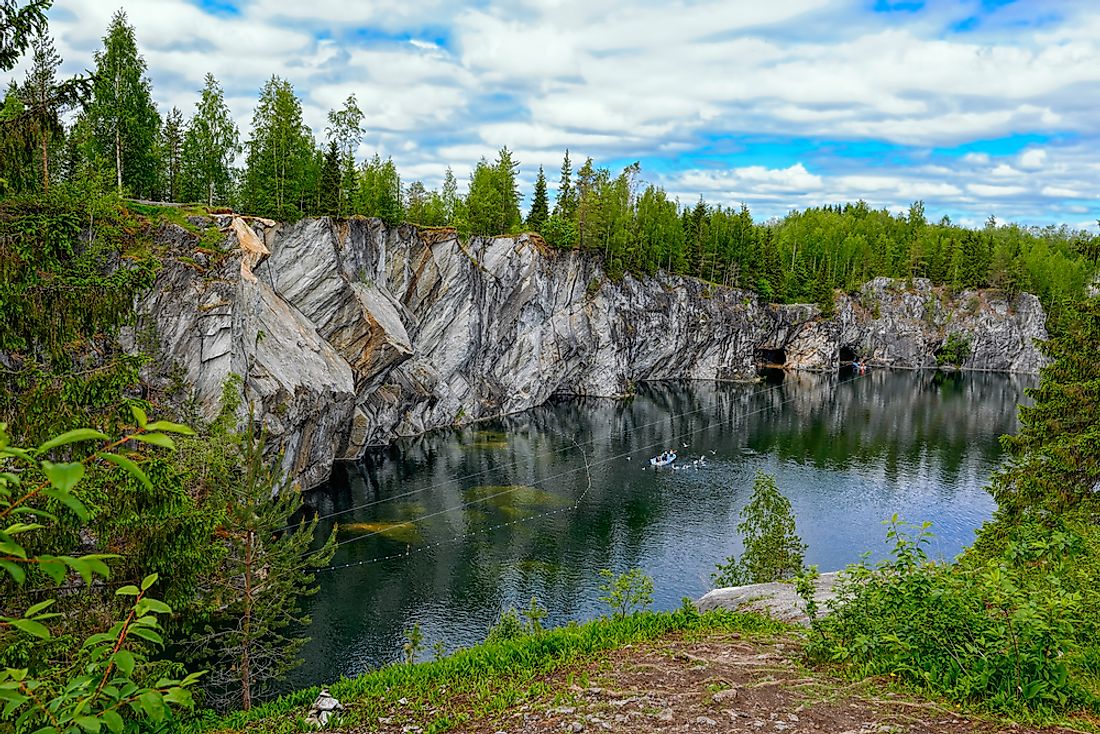A quarry in the Northern Economic Region of Russia. 